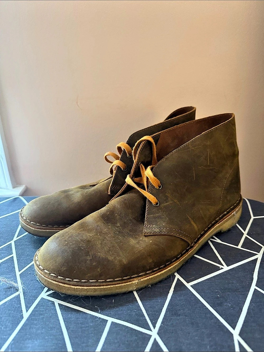 Clarks Originals Desert Boot Men's Brown Chukka Boots US 11.5
